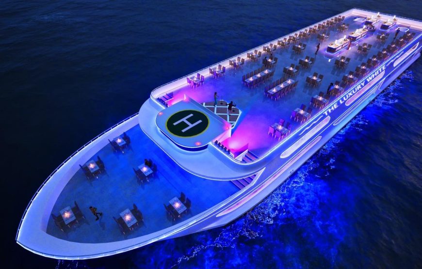 The luxury white cruise 