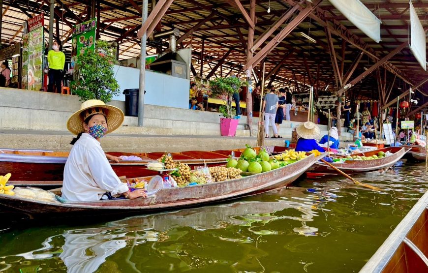 ตลาดแม่กลอง ตลาดน้ำดำเนินสะดวก ข้าวสาร