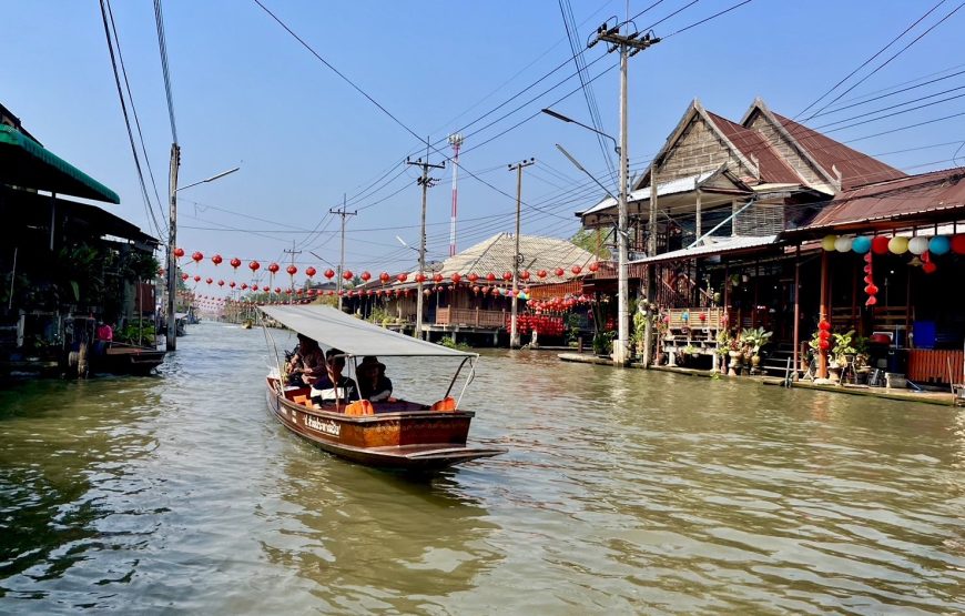 ตลาดแม่กลอง ตลาดน้ำดำเนินสะดวก ข้าวสาร