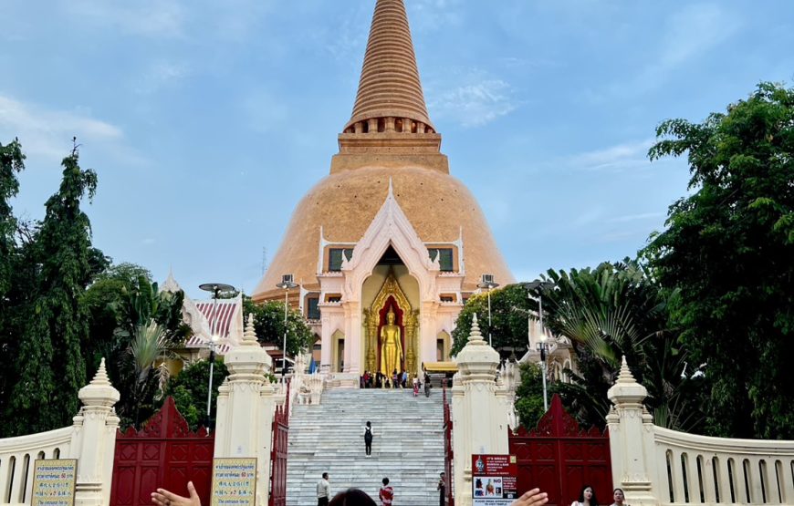 พระปฐมเจดีย์ – วัดมหาธาตุราชบุรี – กินข้าว – อัมพวา – ตลาดน้ำอัมพวา – ล่องเรือชมหิ่งห้อย