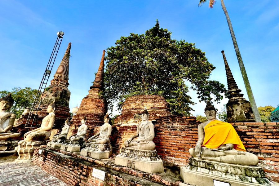 วัดมหาธาตุ วัดใหญ่ชัยมงคล เรือซันเซท