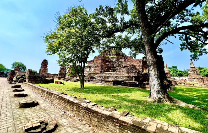 วัดมหาธาตุ วัดใหญ่ชัยมงคล เรือซันเซท