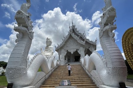 [เชียงราย] ปางช้างกะเหรี่ยงรวมมิตร บ่อน้ำพุร้อนบ้านผาเสริฐ วัดห้วยปลากั้ง