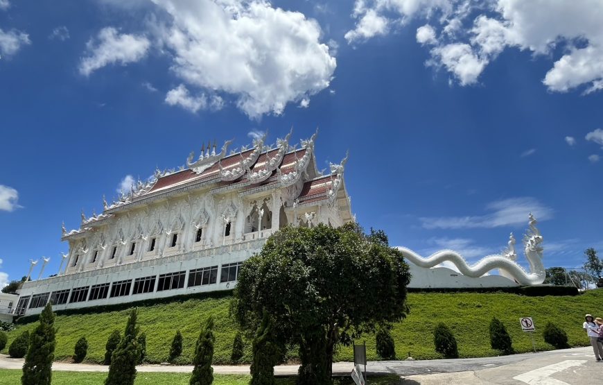 [เชียงราย] ปางช้างกะเหรี่ยงรวมมิตร บ่อน้ำพุร้อนบ้านผาเสริฐ วัดห้วยปลากั้ง