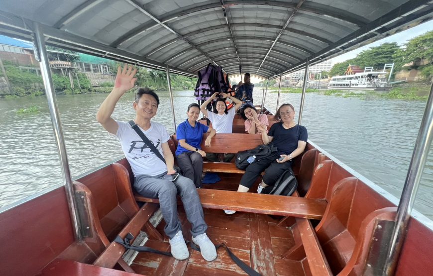 วัดมหาธาตุ วัดใหญ่ชัยมงคล เรือซันเซท